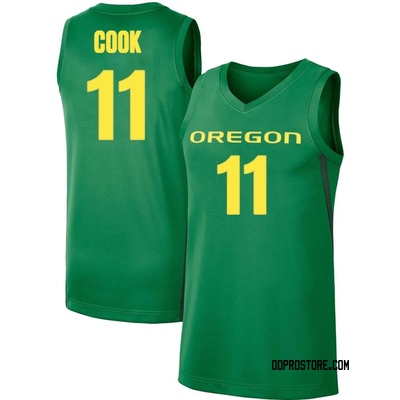 Men's Mookie Cook Oregon Ducks Replica Basketball Jersey - Green