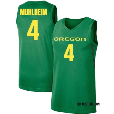 Men's Sam Muhlheim Oregon Ducks Replica Basketball Jersey - Green