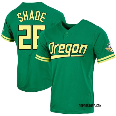 Youth Colby Shade Oregon Ducks Replica Two-Button Baseball Jersey - Green